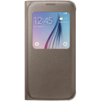 Чехол для Samsung Galaxy S6 (EF-CG920PFEGRU) S View Cover GOLD